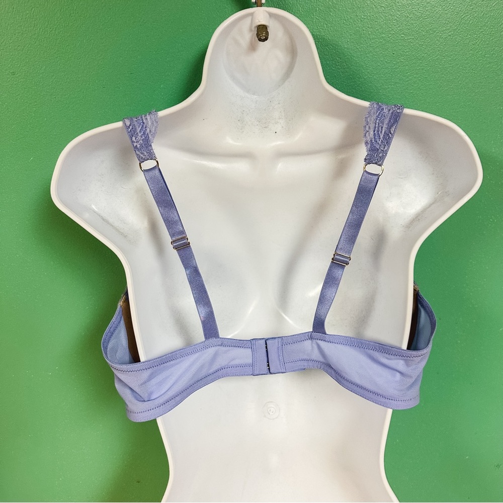 Third Love Periwinkle & Tan 24/7 Lace Contour Plunge Bra Size 38E - Picture 5 of 6